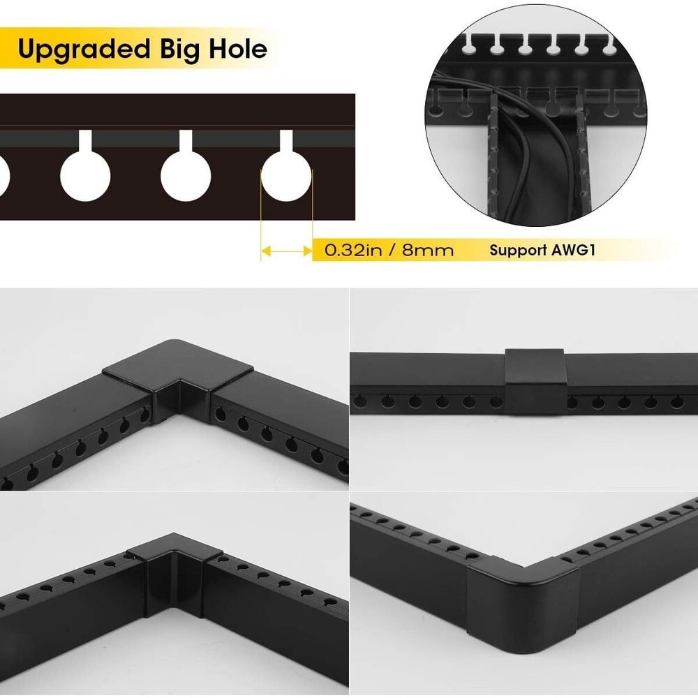 Stageek Cable Management Raceway System Kit - Black (New - Open Box - Complete) - Picture 9 of 10